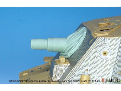 German Sturmpanzer Iv Brummbar Mid/Late Main Gun Canvas Cover Set - image 6