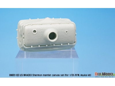 Us M4a3e8 Sherman Mantlet Canvas Cover Set (For Rfm, Taska/Asuka Kit 1/35) - image 2