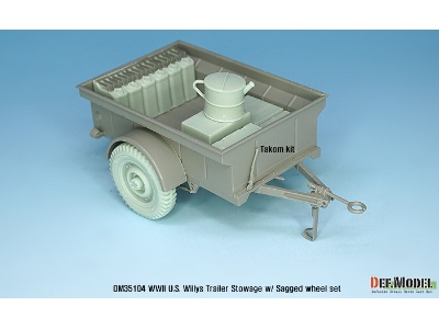 Ww2 Us Willys Jeep Trailer Stowage Set (For Takom, Italeri, Bronco Kit 1/35) - image 4