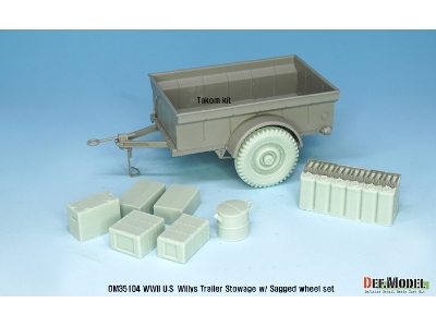 Ww2 Us Willys Jeep Trailer Stowage Set (For Takom, Italeri, Bronco Kit 1/35) - image 5