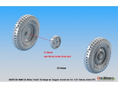 Ww2 Us Willys Jeep Trailer Stowage Set (For Takom, Italeri, Bronco Kit 1/35) - image 11