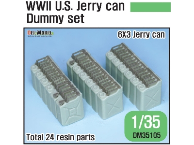 Ww2 Us Jeery Can Dummy Set (For Jeep Trailer Kit 1/35) - image 1