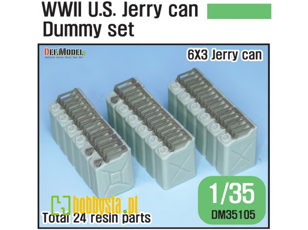 Ww2 Us Jeery Can Dummy Set (For Jeep Trailer Kit 1/35) - image 1