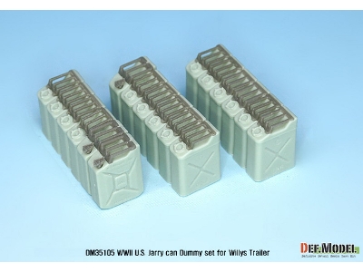 Ww2 Us Jeery Can Dummy Set (For Jeep Trailer Kit 1/35) - image 5