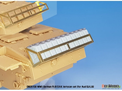Ww2 German Pz.Iii D.A.K Jerrycan Dummy Set (For Pz.Iii Tank 1/35) - image 6