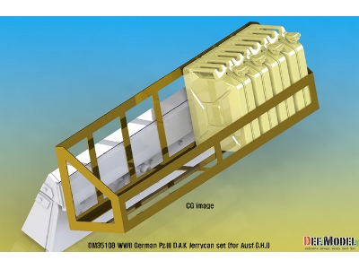 Ww2 German Pz.Iii D.A.K Jerrycan Dummy Set (For Pz.Iii Tank 1/35) - image 17