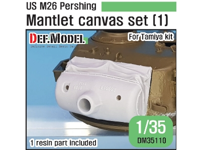 Us M26 Pershing Canvas Covered Mantlet Set - Early Type - image 1