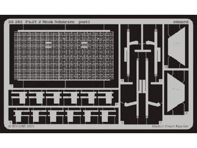 Schurzen mesh Pz. IV Ausf. J 1/35 - Tamiya - image 1