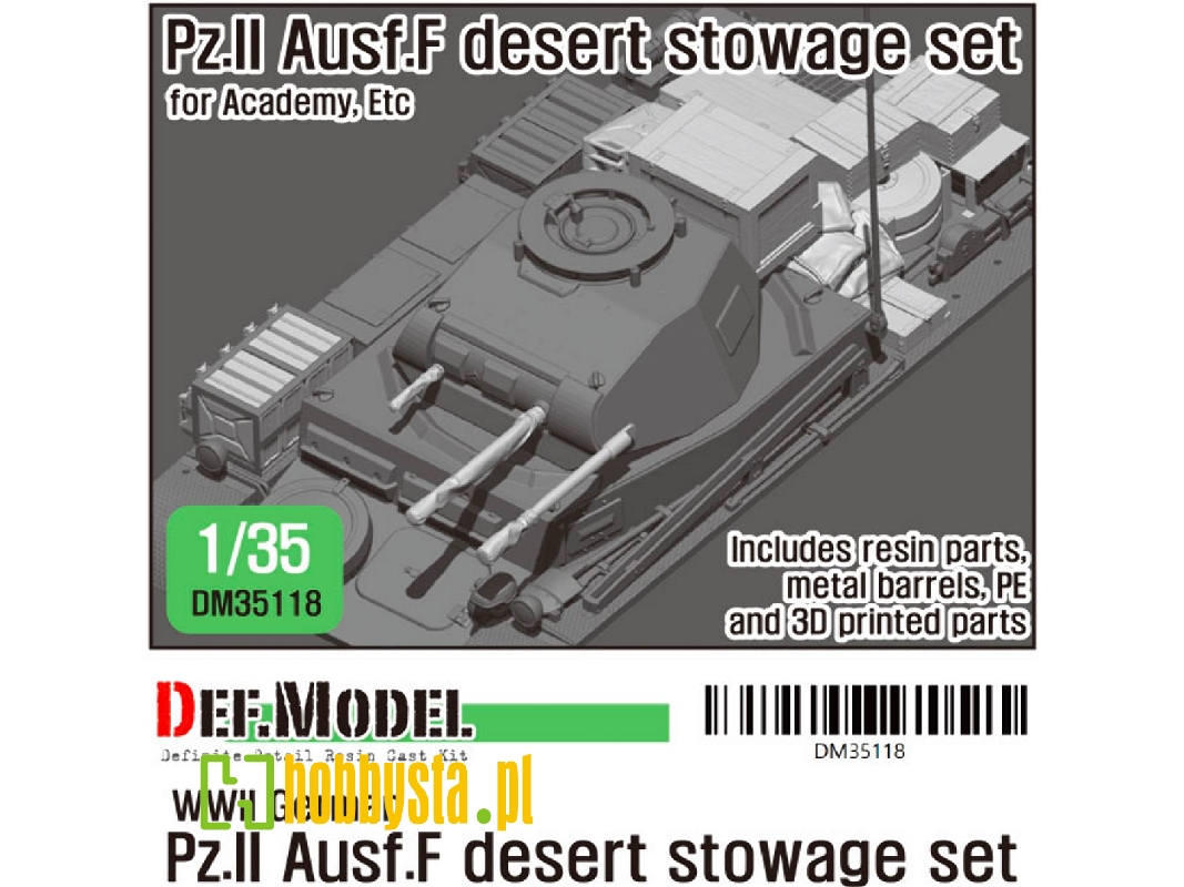 Wwii German Pz.Ii Ausf.F Desert Stowage Set - image 1
