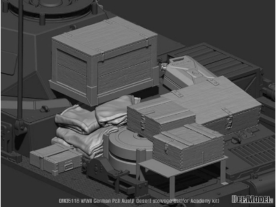 Wwii German Pz.Ii Ausf.F Desert Stowage Set - image 5