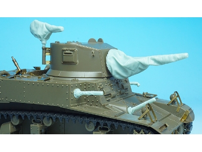Wwii Us M3 Stuart Canvas Covered Gun Set - image 8
