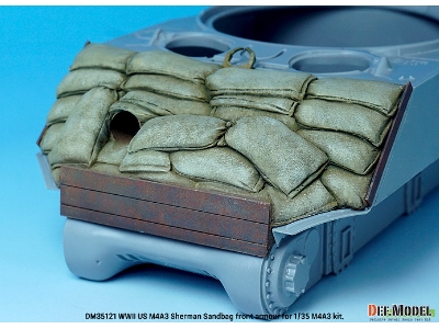 Wwii Us M4a2/A3 Sherman Sandbag 47&#186; Front Armour - image 4