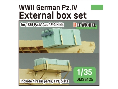 Wwii German Pz.Iv External Box Set (For Pz.Iv Ausf.G H Kit) - image 1