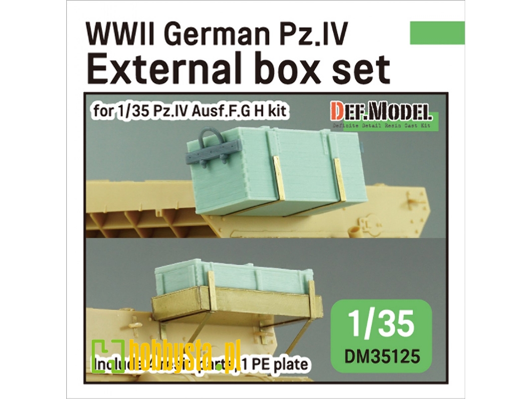 Wwii German Pz.Iv External Box Set (For Pz.Iv Ausf.G H Kit) - image 1