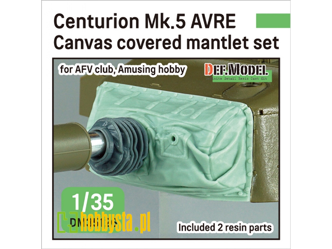 Centurion Mk.5 Avre Canvas Covered Mantlet Set (For Afv Club, Amusing Hobby Kit) - image 1