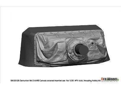 Centurion Mk.5 Avre Canvas Covered Mantlet Set (For Afv Club, Amusing Hobby Kit) - image 7