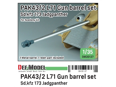 Wwii German Jagdpanther Pak43/2 L71 Gun For Academy Kit - image 1