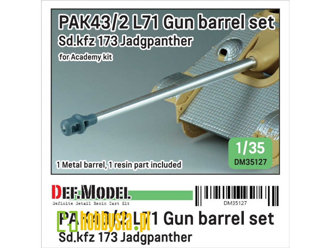 Wwii German Jagdpanther Pak43/2 L71 Gun For Academy Kit - image 1