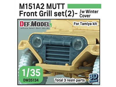 Modern Us M151a2 Mutt Front Grill Set 2 - Winter Covered - image 1