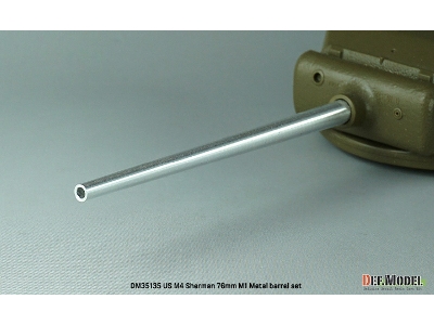 Us M4 Sherman 76mm M1 Gun Metal Barrel Set (For Asuka(Taska)/Academy/Tamiya/Zvezda/Dml) - image 3