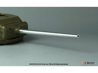 Us M4 Sherman 76mm M1 Gun Metal Barrel Set (For Asuka(Taska)/Academy/Tamiya/Zvezda/Dml) - image 5