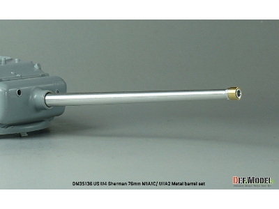 Us M4 Sherman 76mm Metal Barrel Set - M1a1c/M1a2 Gun (For Asuka(Taska)/Academy/Tamiya/Zvezda/Dml) - image 5