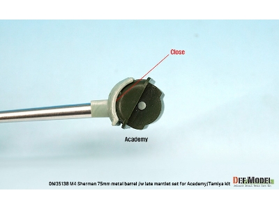 M4 Sherman 75mm Main Gun W/ Mantlet (For Academy/Tamiya) - image 11