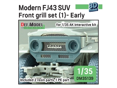 Modern Fj43 Suv - Front Grill Set (1) Early (For Ak Interactive) - image 1