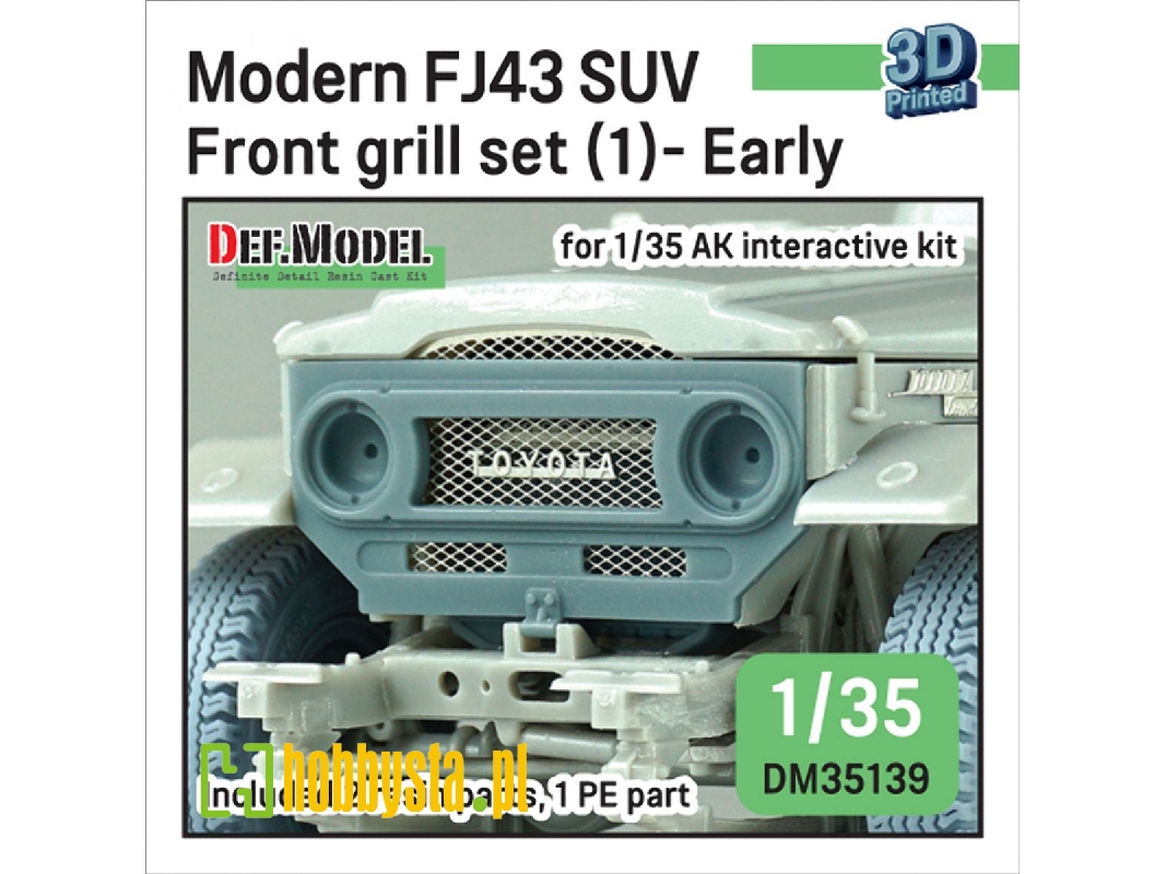 Modern Fj43 Suv - Front Grill Set (1) Early (For Ak Interactive) - image 1