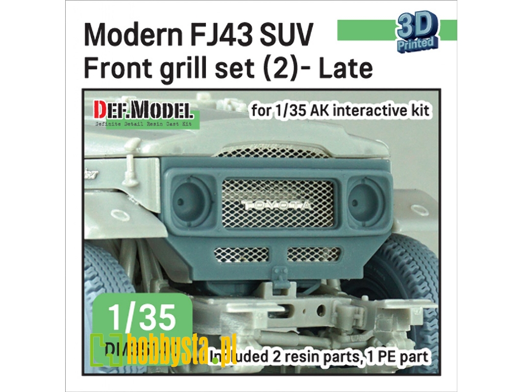 Modern Fj43 Suv - Front Grill Set (2) Late (For Ak Interactive) - image 1