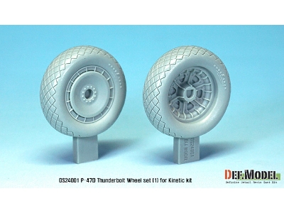 P-47d Thunder Bolt Wheel Set 1 (For Kinetic 1/24) - image 3