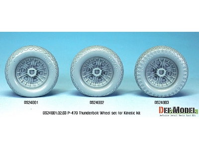 P-47d Thunder Bolt Wheel Set 1 (For Kinetic 1/24) - image 6