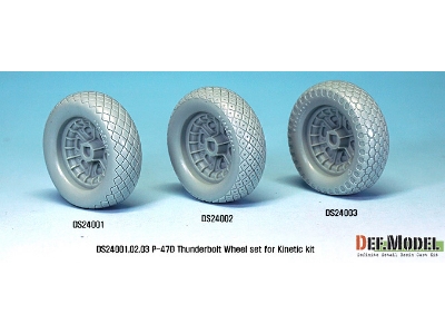 P-47d Thunder Bolt Wheel Set 1 (For Kinetic 1/24) - image 7