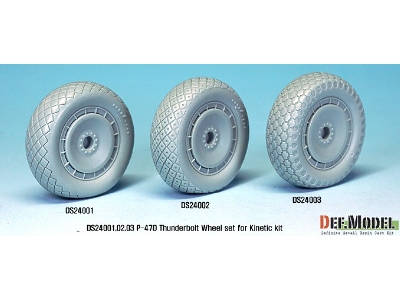 P-47d Thunder Bolt Wheel Set 1 (For Kinetic 1/24) - image 9