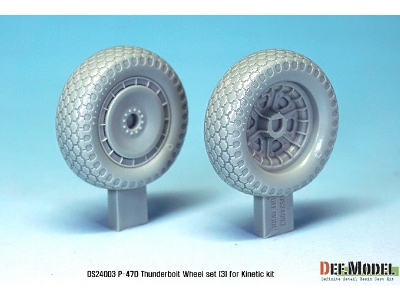 P-47d Thunder Bolt Wheel Set 3 (For Kinetic 1/24) - image 3