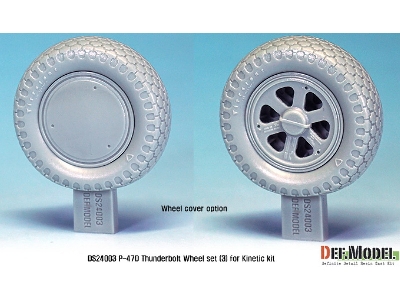 P-47d Thunder Bolt Wheel Set 3 (For Kinetic 1/24) - image 4