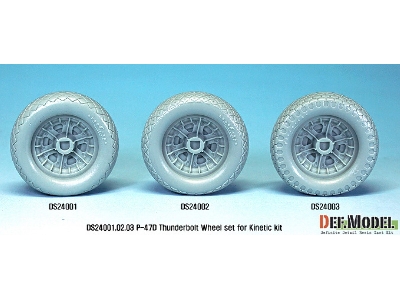 P-47d Thunder Bolt Wheel Set 3 (For Kinetic 1/24) - image 6