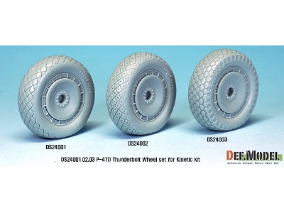 P-47d Thunder Bolt Wheel Set 3 (For Kinetic 1/24) - image 9