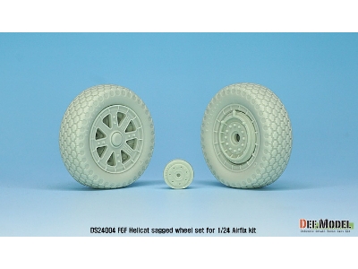 F6f Hellcat Sagged Wheel Set 1 (For Airfix 1/24) - image 4