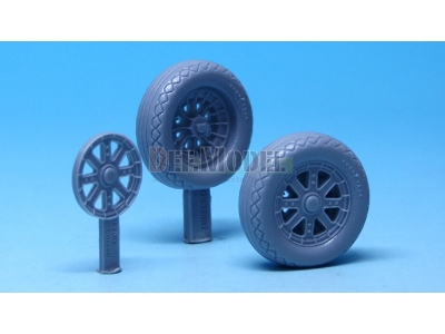 F4u-1 Corsair Wheel Set 2 (For Tamiya 1/32) - image 3