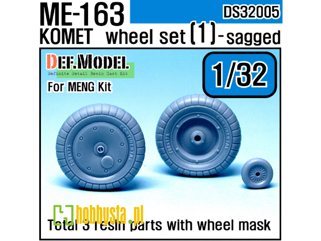 Me163b 'komet' Wheel Set 1 (For Meng 1/32) - image 1