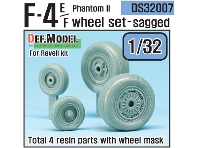 F-4e Phantom Ii Wheel Set (For Revell 1/32) - image 1