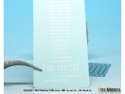 F-4e Phantom Ii Fod Cover + Pe Rbf Tag Set (For Revell 1/32) - image 7