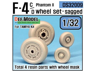 F-4c/D Phantom Ii Wheel Set (For Tamiya 1/32) - image 1