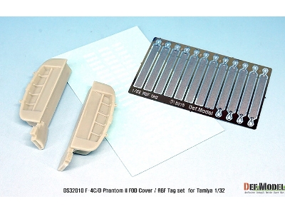 F-4c/D Phantom Ii Fod Cover + Pe Rbf Tag Set (For Tamiya 1/32) - image 2