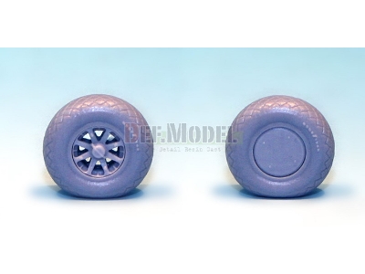B-25 Mitchell Wheel Set (For Accurate Miniature 1/48) - image 3