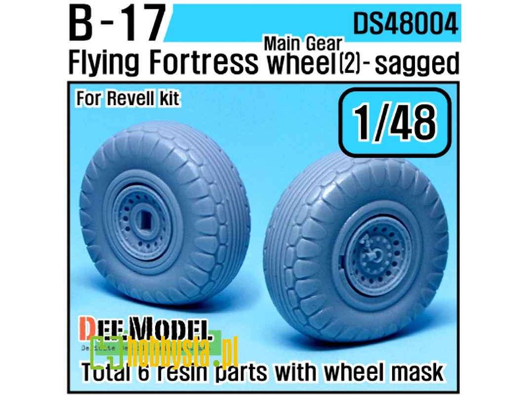 B-17f/G Flying Fortress Wheel Set 2 (For Revell 1/48) - image 1