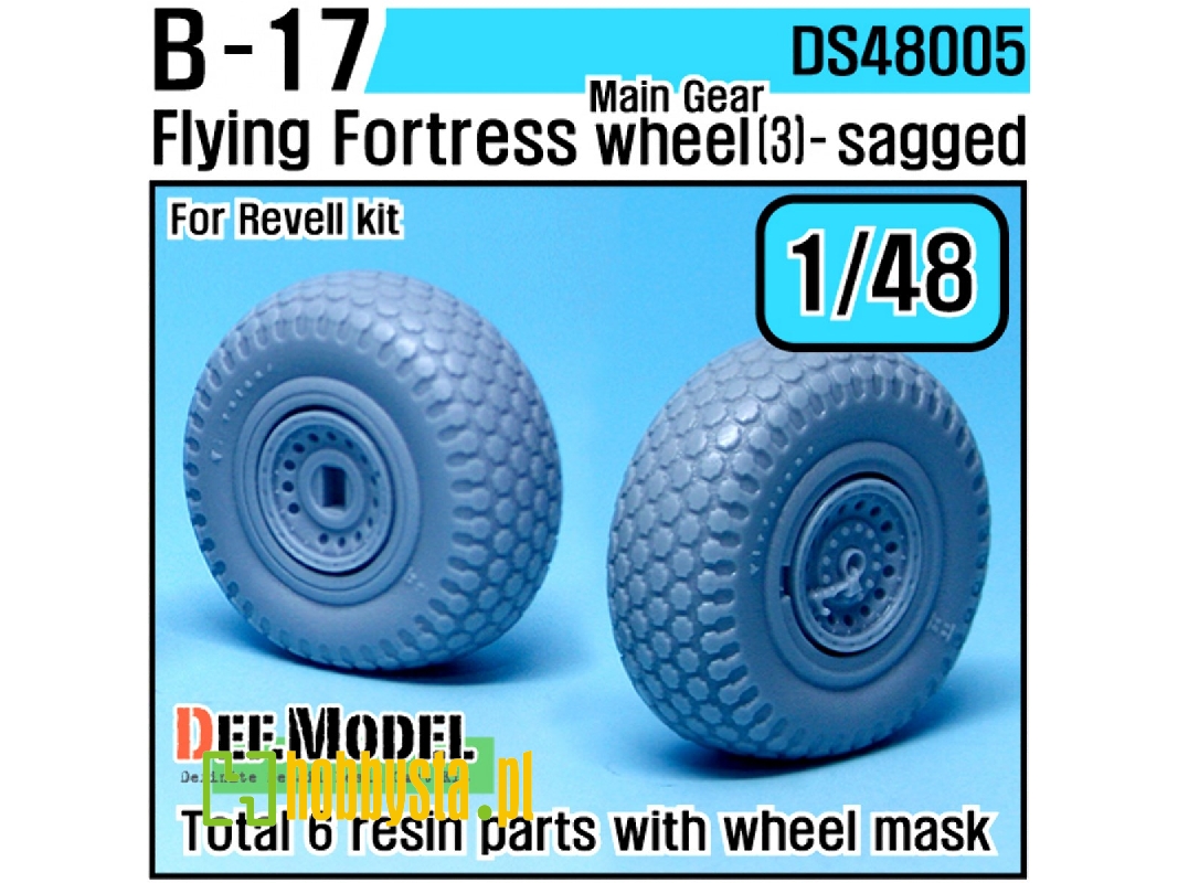 B-17f/G Flying Fortress Wheel Set 3 (For Revell 1/48) - image 1 B-17f/G Flying Fortress Wheel Set 3 (For Revell 1/48) - image 1