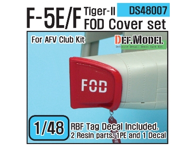 F-5e/F Tiger-ii Fod Cover Set (For Afv Club 1/48) - image 1