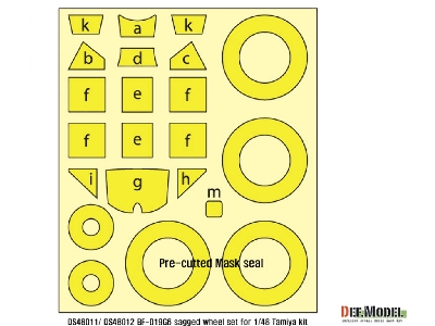 Bf109g-6 Wheel Set 1 (For Tamiya, Etc 1/48) - image 3